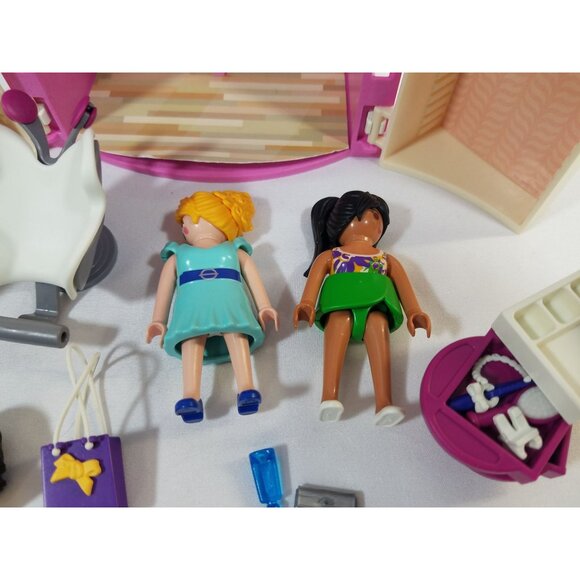 Playmobil City Life Beauty Salon Take Along 70109 Building Set Retired Complete - Picture 4 of 16